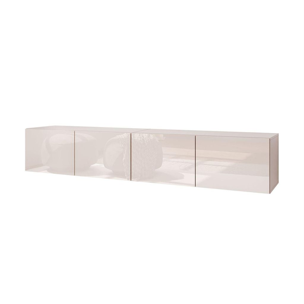 TV-Schrank COLGANTE 200 Kaschmir Hochglanz mit LED Produktbild 