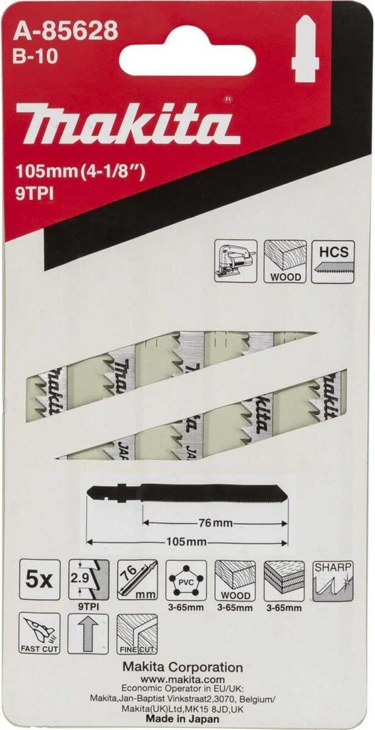 Makita A-85628 Lama per seghetto alternativo B-10 Immagine del prodotto 