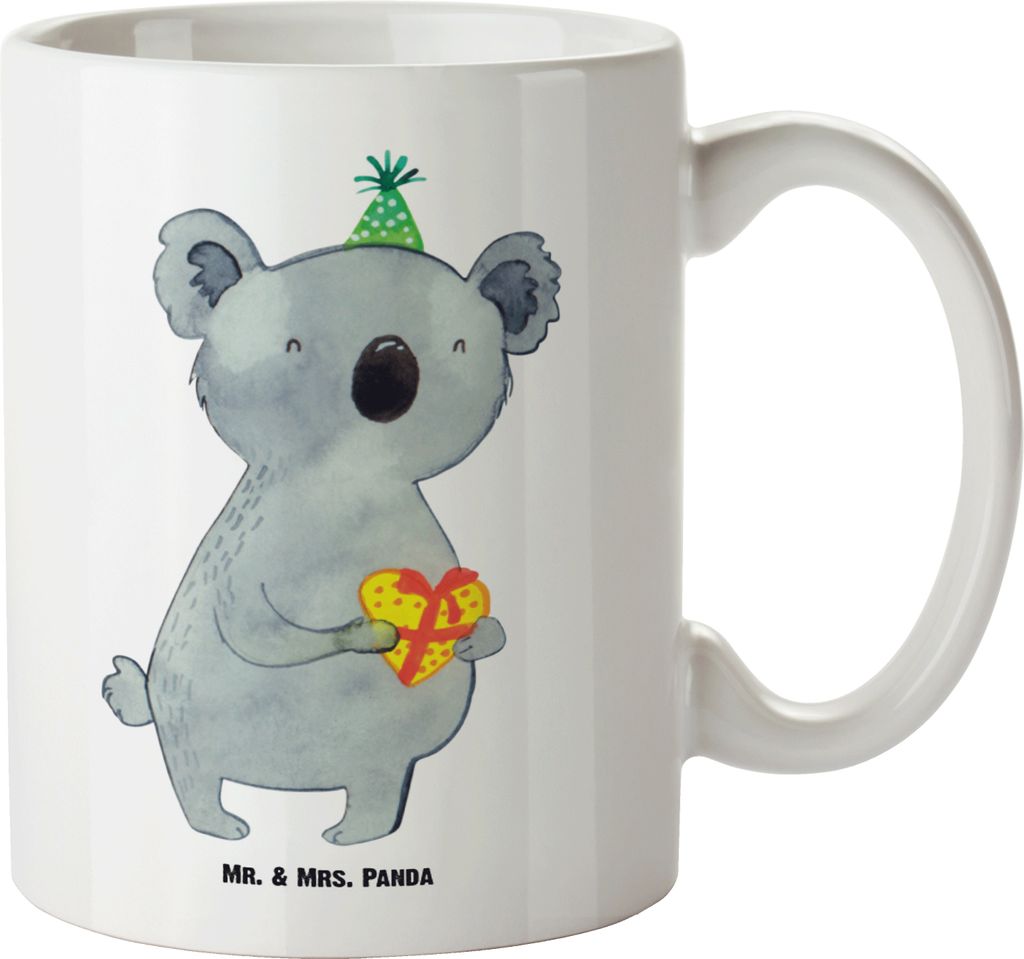 Mr. & Mrs. Panda steingut tasse Koala Geschenk - Weiß - weisse, Geburtstag, Pott, Party, jumbotasse, Große, Teetasse