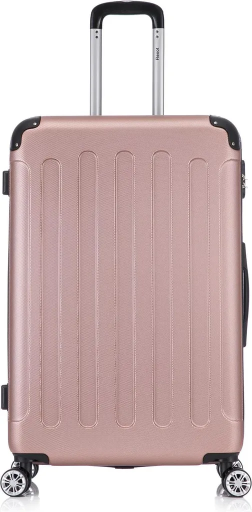 Valigia Flexot F-2045 XL Rosa-Oro Rigida | Trolley Viaggio 110L Offerta