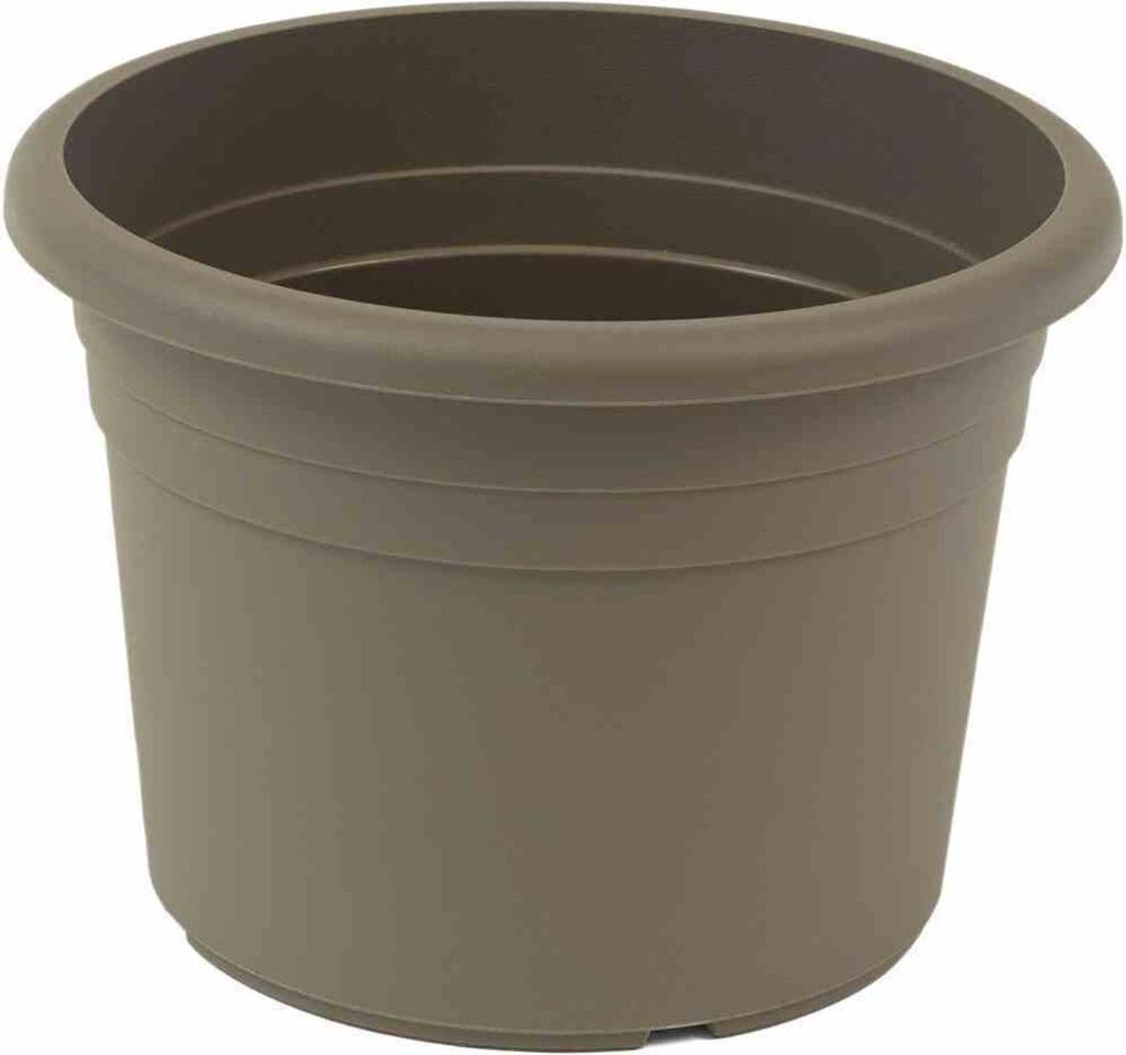 Topf CILINDRO 18 cm taupe runder Pflanzkübel aus Produktbild 