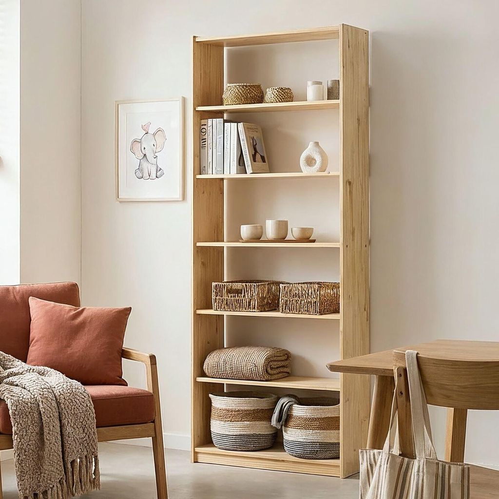 Standregal mit 7 Böden, praktisches Bücherregal aus Produktbild 