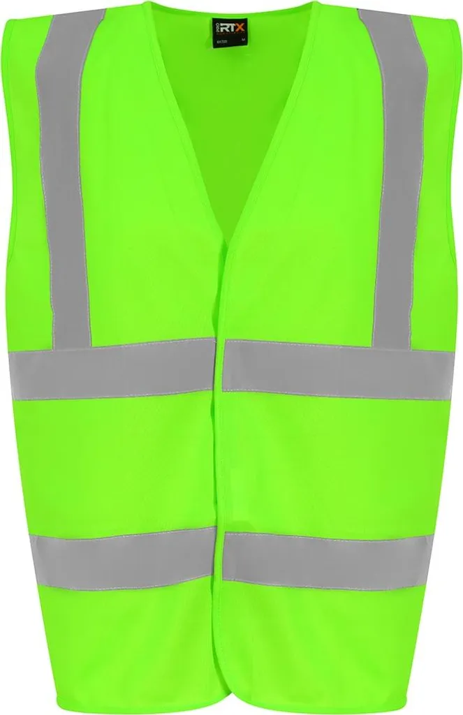 PRO RTX PC4002 Gilet Alta Visibilità Verde Lime XXL - Sicurezza Cantiere