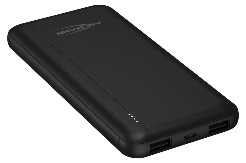 ANSMANN Powerbank 10000mAh - Power Bank 2 USB Ports & LED Produktbild 