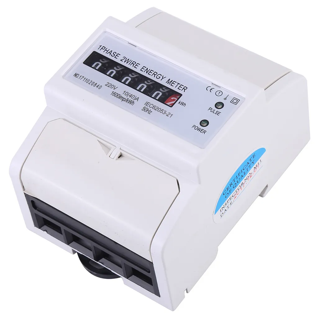 Sous-compteur électrique monophasé pour tableau modulaire rail DIN 40A