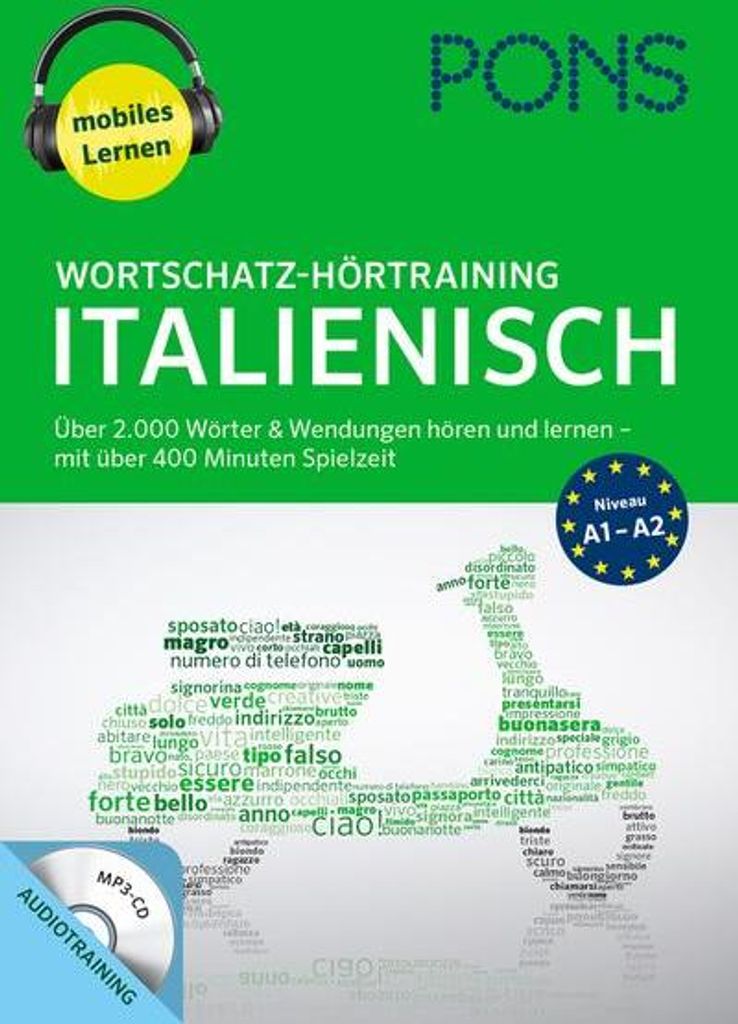 PONS Wortschatz-Hörtraining Italienisch mit Begleitheft und MP3-CD