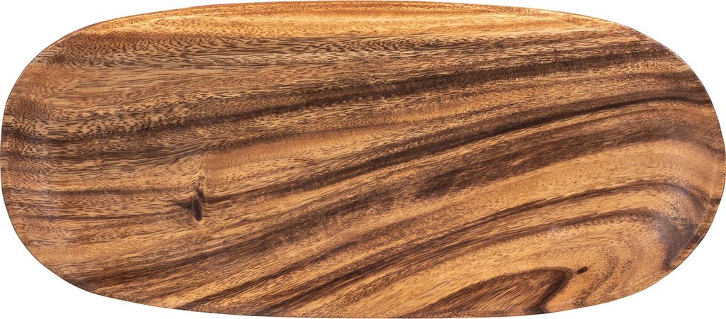 Holztablett Akazie 40x18cm Schale Obstschale Tablett Oval Rechteckig Holz Unikat