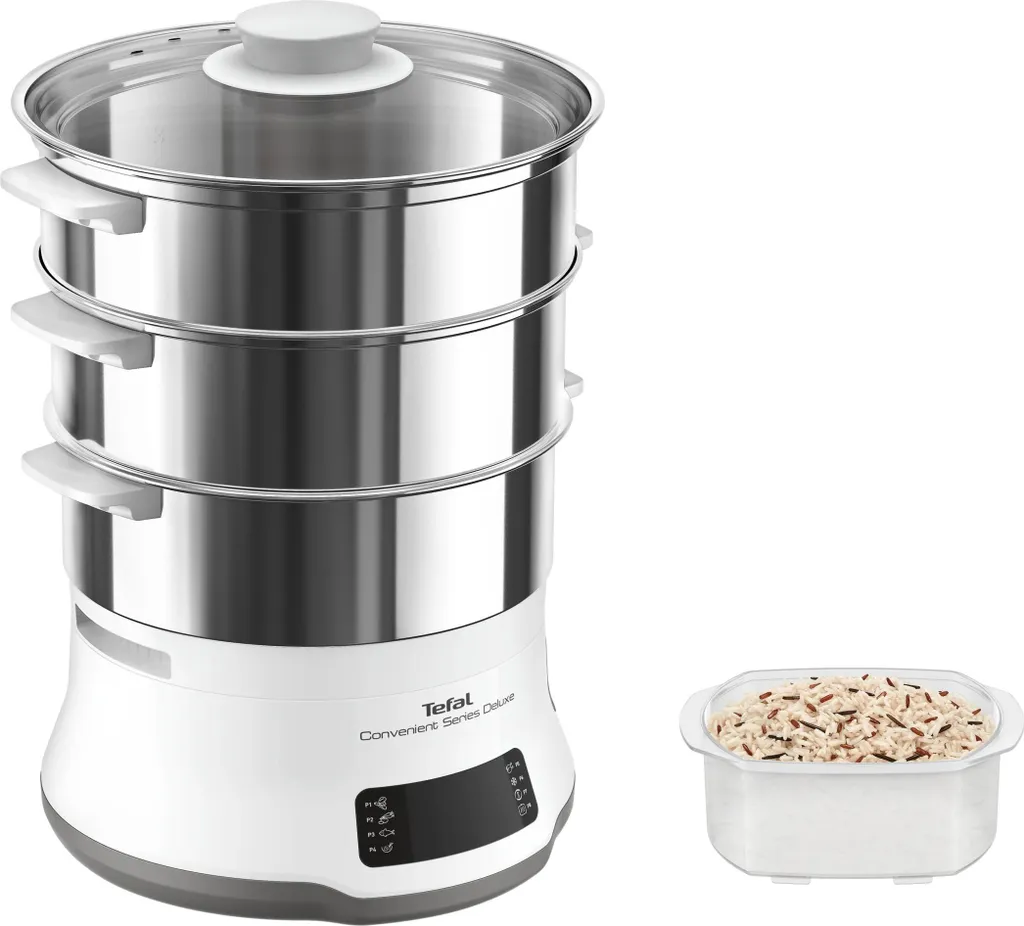 Tefal Convenient Series Deluxe VC502D10 Cuit-Vapeur Inox Blanc 8L