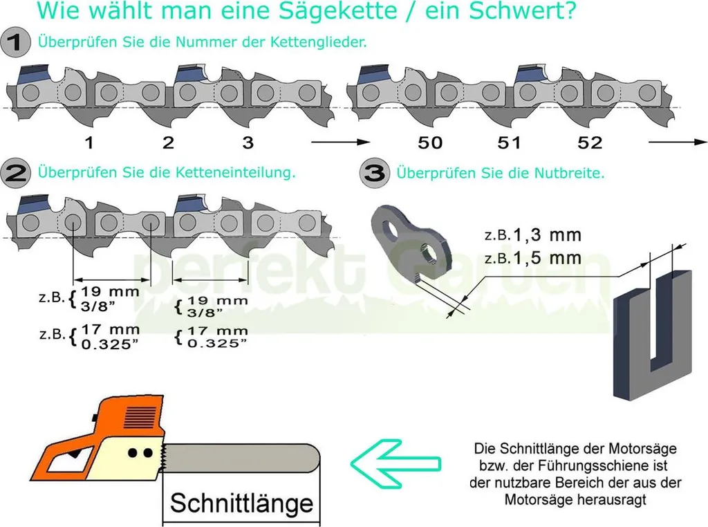 3x Catena da taglio 40 cm / 1,6 mm / 0,325" / 67 TG STIHL MS240 MS260 PRO MS261 MS271 - 2