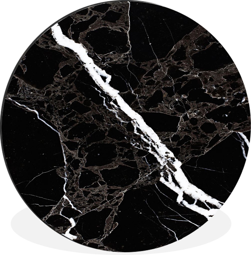 MuchoWow - Wand Bild - Wohnzimmer - Runde Bilder - Alubilder - Kunst für zu Hause - Aluminium - Wanddekoration