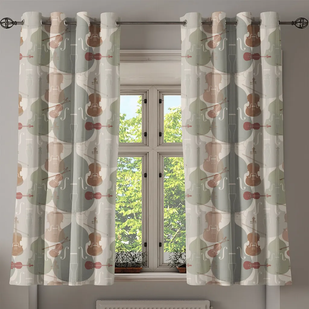 Tenda 2 Pannelli Quartetto d'Archi ABAKUHAUS 280x245cm Verde Taupe - 2