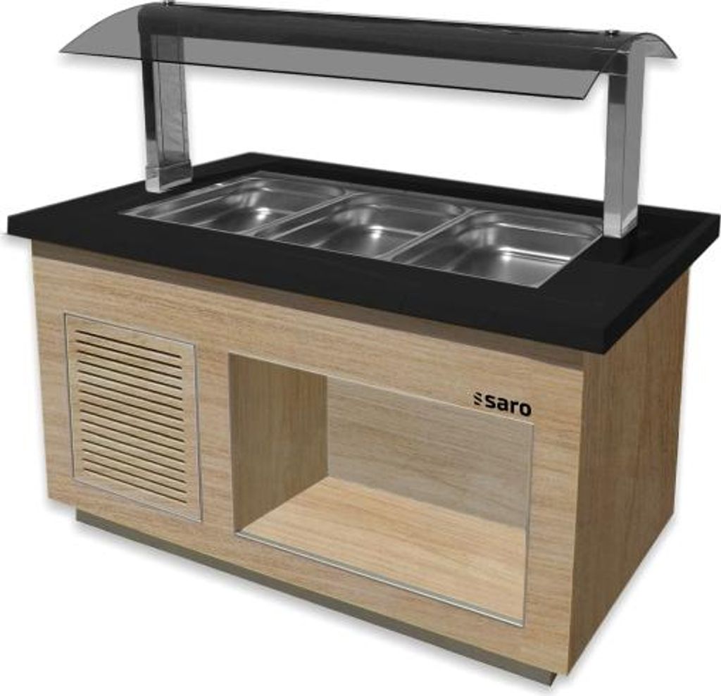 SARO Salatbar für 3x 1/1 GN, PREMIUM LINE SB-K130 OAK