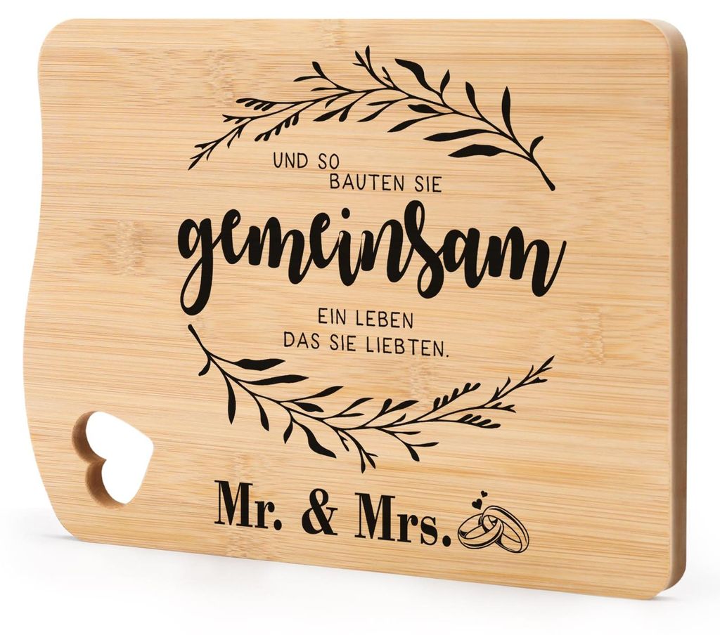 Hochzeitsgeschenke für das Brautpaar, Schneidebretter aus Bambus, Geschenke für Frauen und Männer, Hochzeitsgeschenke für Sie und Ihn, Verlobun...
