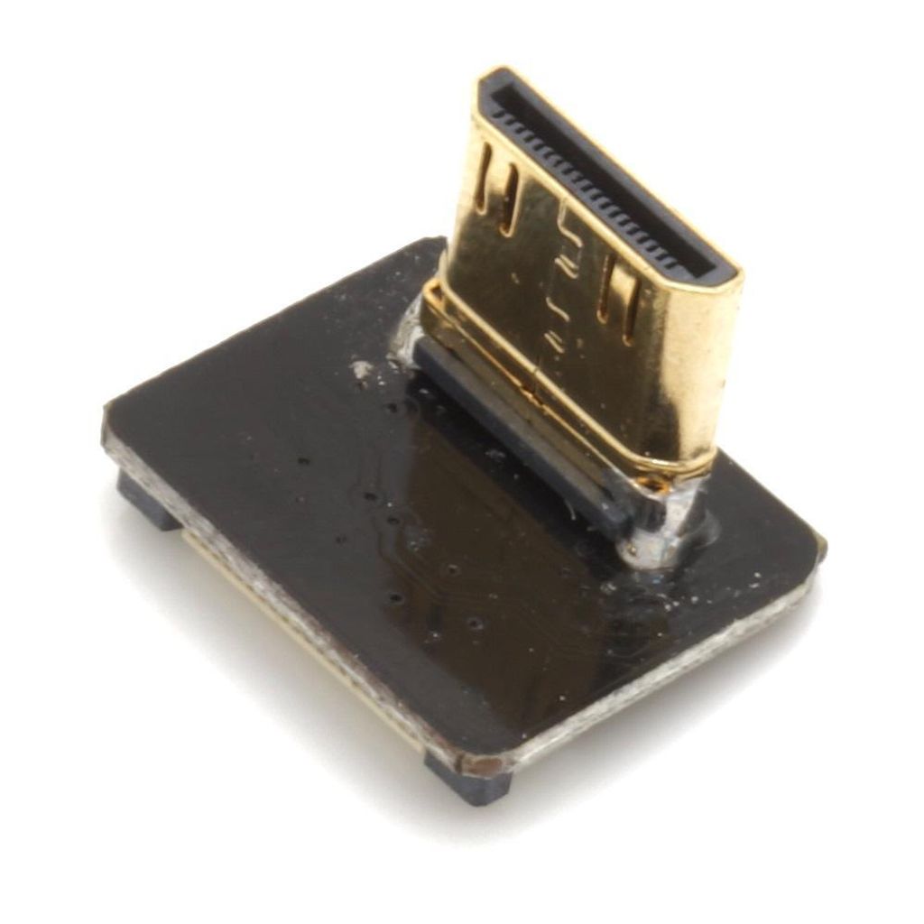 Adapter für DIY HDMI Kabel - Anschluss: Mini Typ C Stecker - Ausführung: nach unten gewinkelt