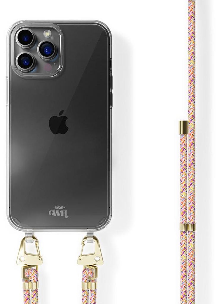 Rainbow Vibes Transparant Cord Hülle  - Kompatibel mit Produktbild 