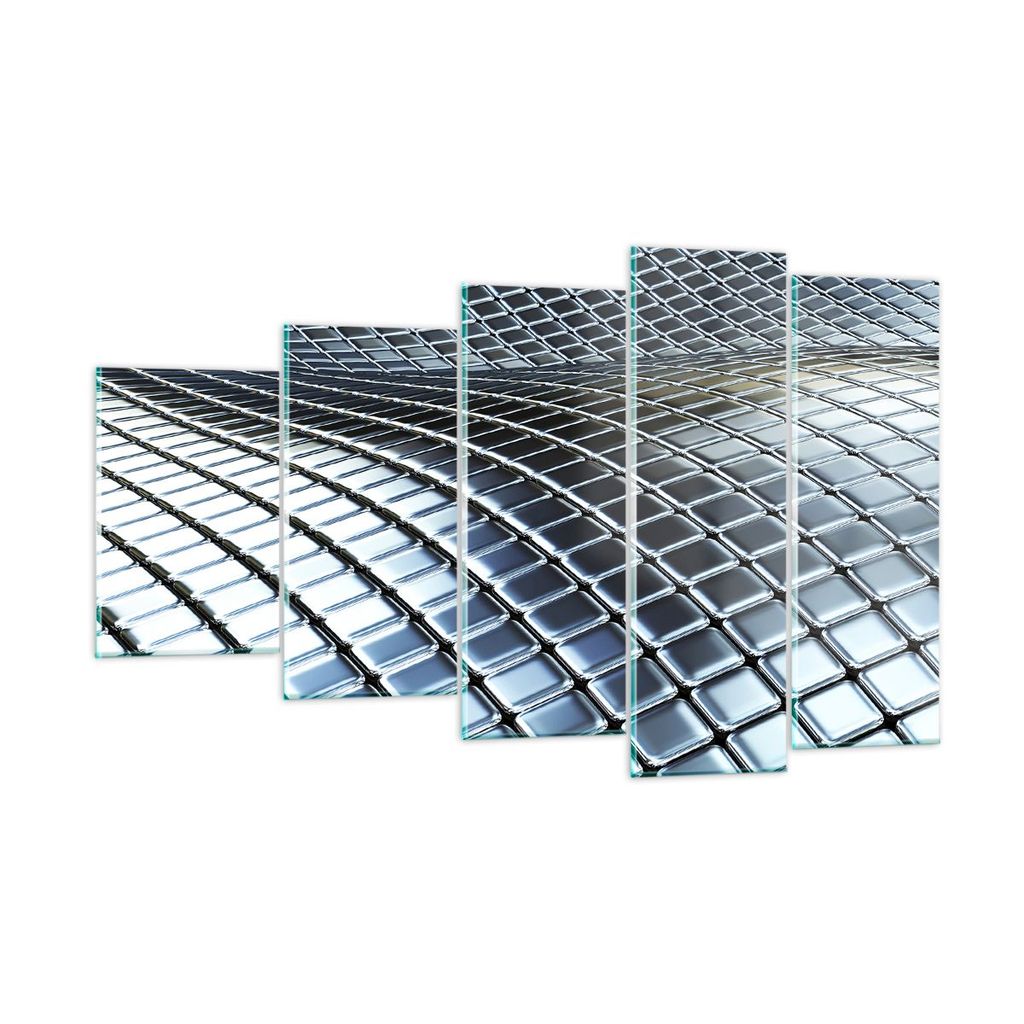Bilder auf glas - Metall Matte Chrom Aluminium - 100x60cm - Glasbilder - Wandbilder - Kunstdruck - zum Aufhängen bereit - Wanddekoration aus Glas ...
