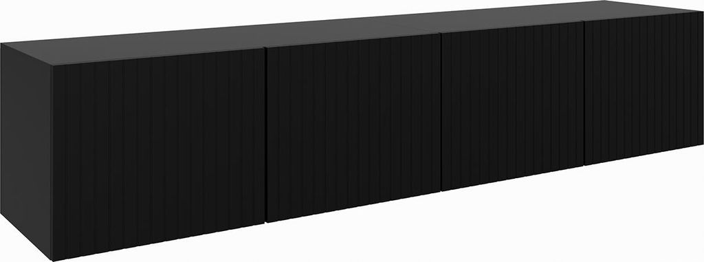 MEBLINI TV-Schrank 200cm Lang - Fernsehschrank - TV Lowboard Industrial - Unterschrank für Fernseher - TV-Unterschrank - TV-Schrank - Hängeschran...
