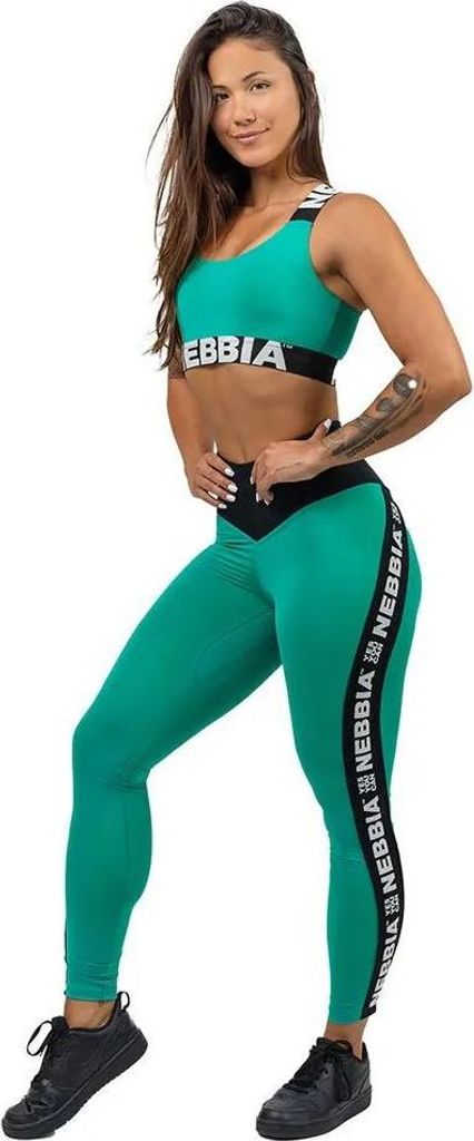 Nebbia Side Stripe Iconic Leggings Mit Hoher Taille Grün XS Frau Grün XS