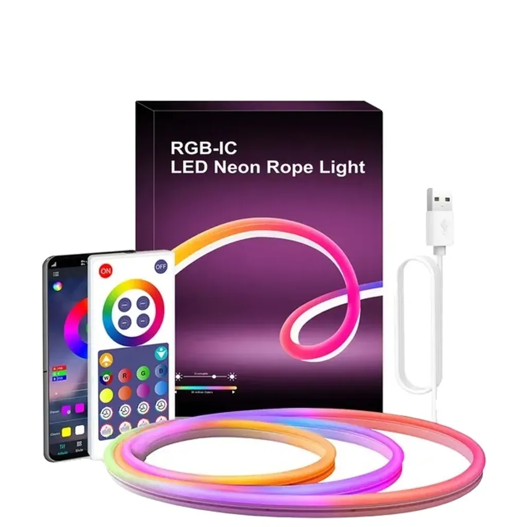 Bandeau LED Multicolore Bluetooth pour Décoration Intérieure et Fête