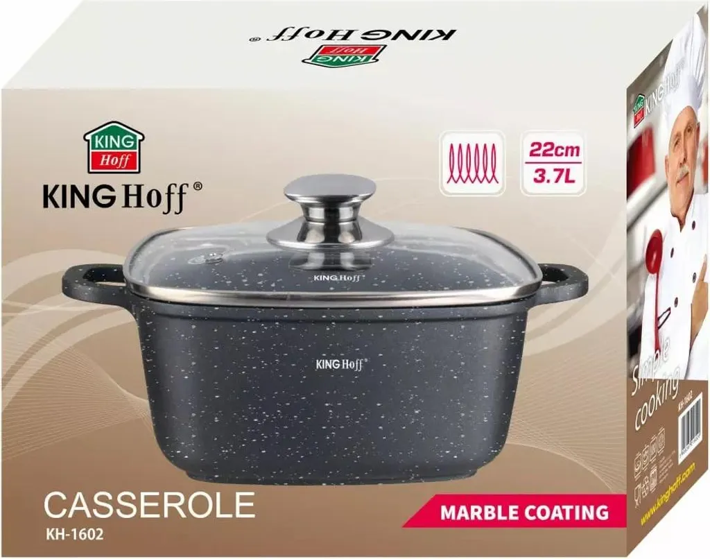 KINGHOFF vaso in marmo 22cm KH-1602 3,7L - 12