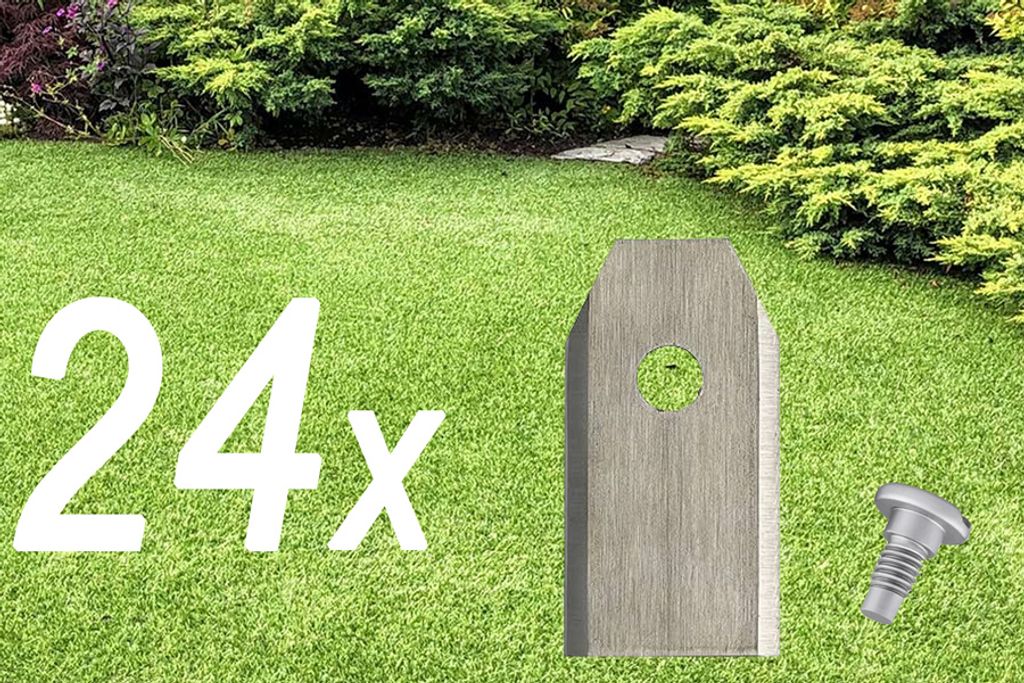 24x Messer für Mähroboter | Messer für Husqvarna Automower | Gardena Sileno