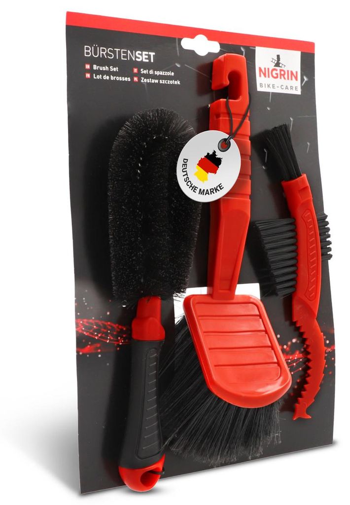 NIGRIN BIKE-CARE Bürstenset - 3-teilig Produktbild 