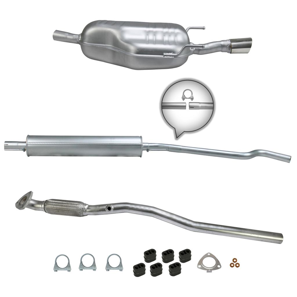 Komplette Auspuffanlage für Opel Astra H 1.6i Schrägheck/GTC ab 2006