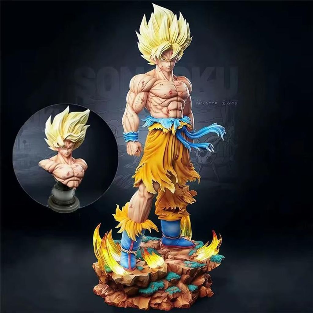 Dragon Ball Z Son Goku Figur LED Basis Super Saiyajin Produktbild 