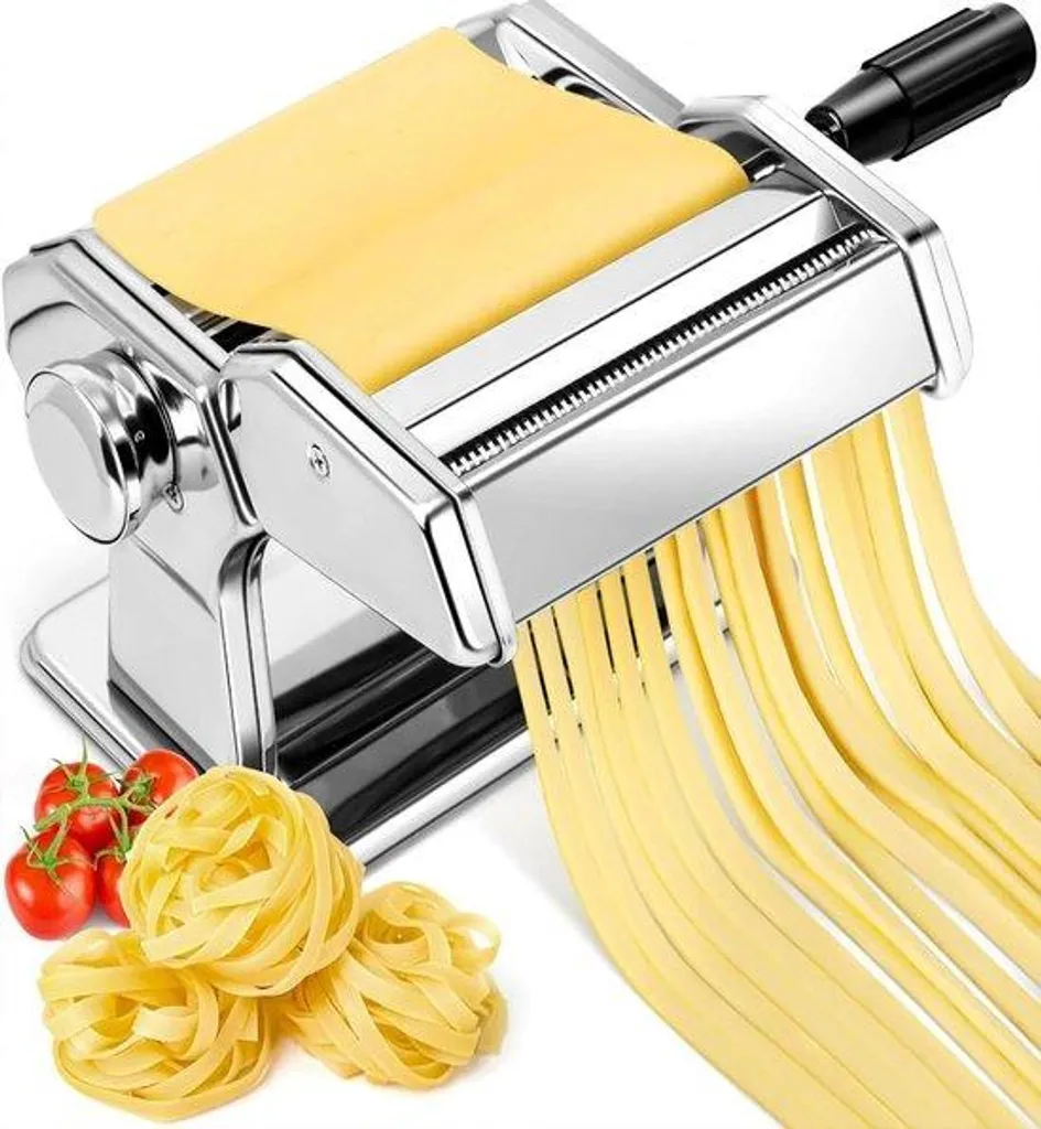 Machine à pâtes en inox avec base antidérapante et bras amovible