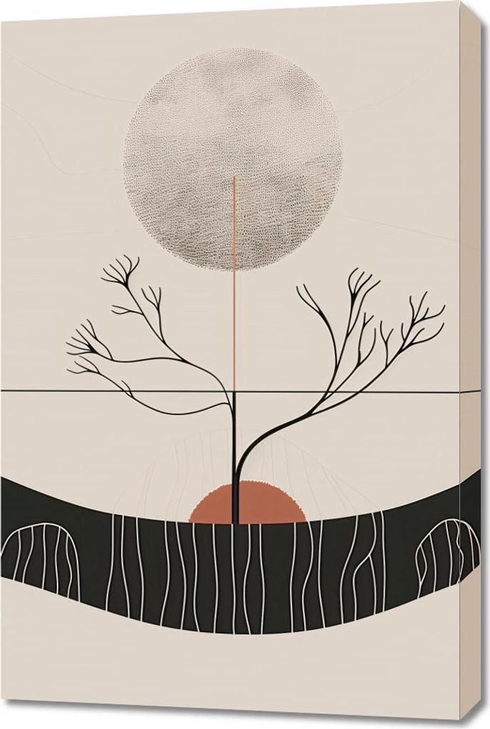 Bild 60x90cm Wintermond