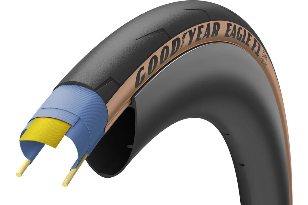 Pneu Goodyear Eagle F1 700x28c 28-622 Flancs Tan pour Vélo de Route