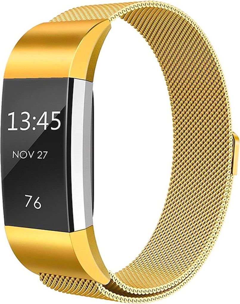 BStrap Milanese (Small) Armband für Fitbit Charge 2, gold