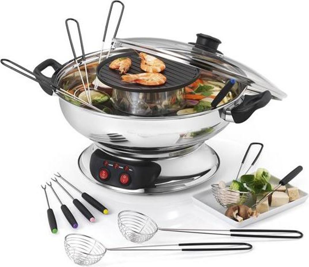 Service à fondue 1950w 6 fourchettes - Kitchen Chef - Image du produit 