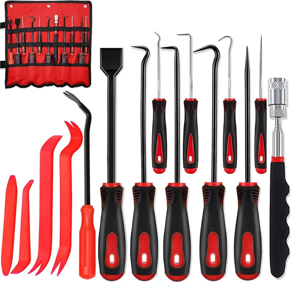 Recensione Kit INF 15 Pezzi: Leve e Ganci Auto Definitivi Rosso-Nero