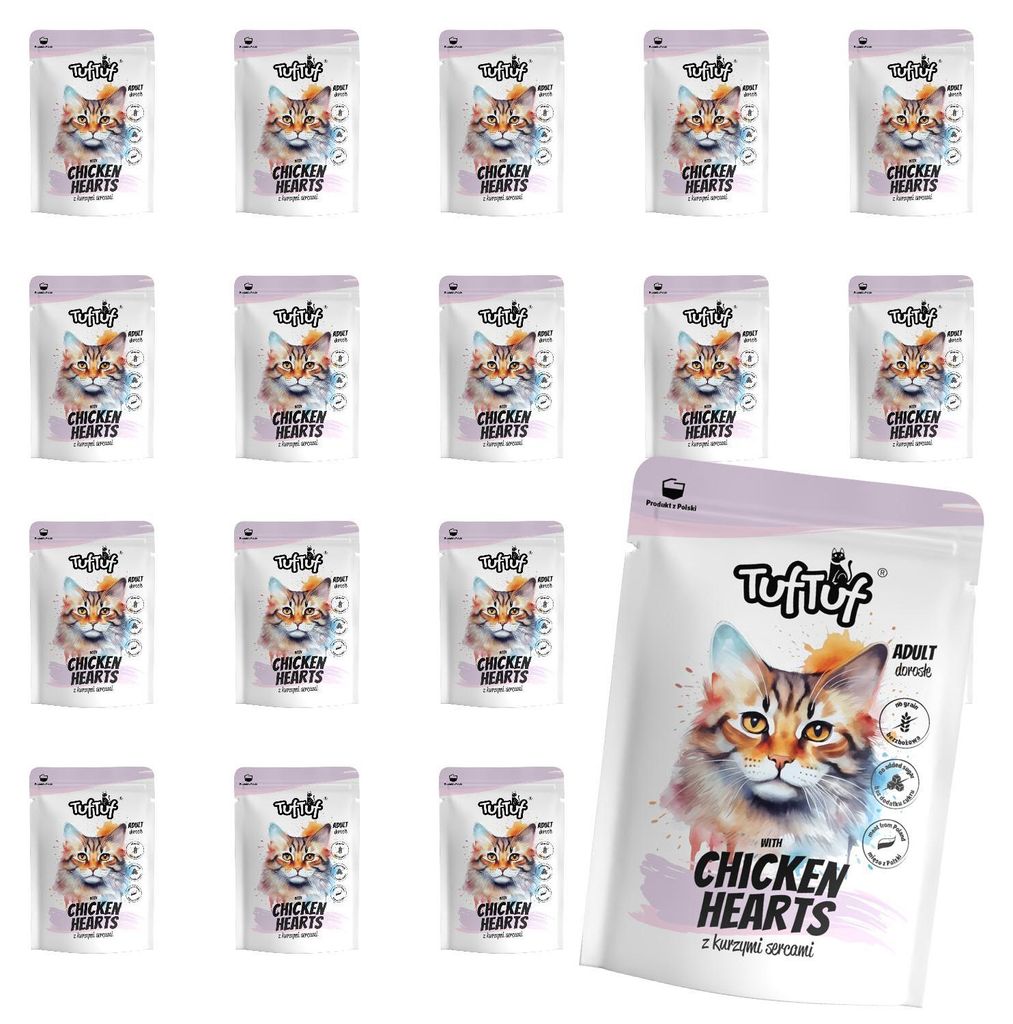 Katzenfutter - Mettwurst mit Hühnerherzen - 2kg - Produktbild 