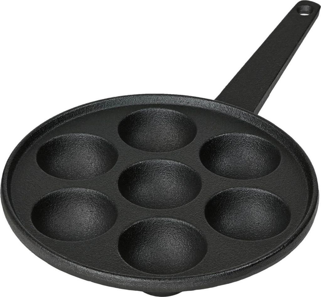 Poêle à crêpes 7 puits Ø 5,5 cm Adapté à l'induction Poêle Image du produit 