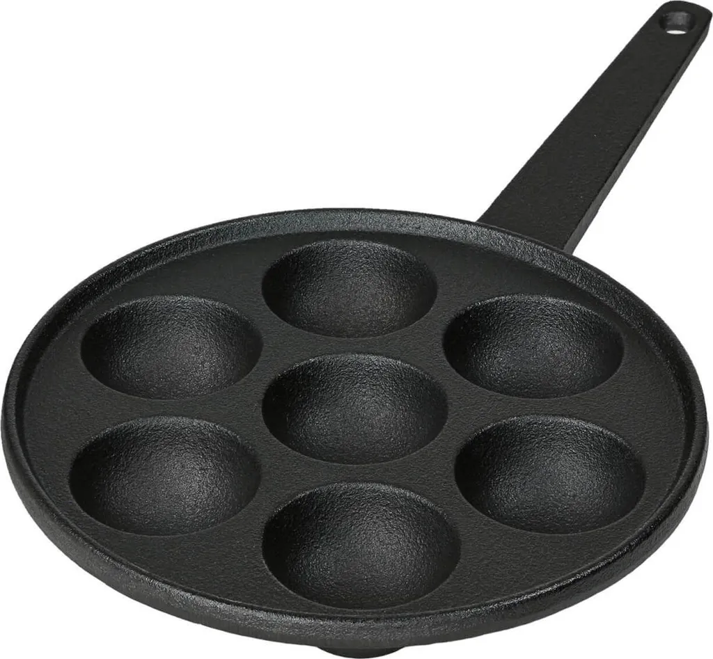 Poêle induction 7 cavités anti-adhésive Ø 5,5 cm pour cuisson régulière