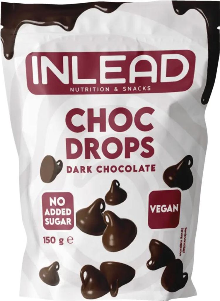 Inlead Choc Drops (150g) Dark Chocolate - Funktionelle Lebensmittel - Superfoods