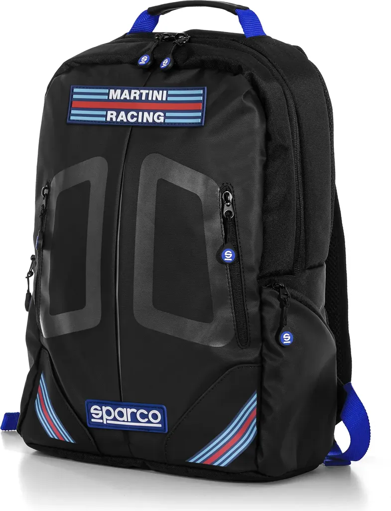 Sac à dos ergonomique Sparco Martini Racing My23 Stage avec poches PC