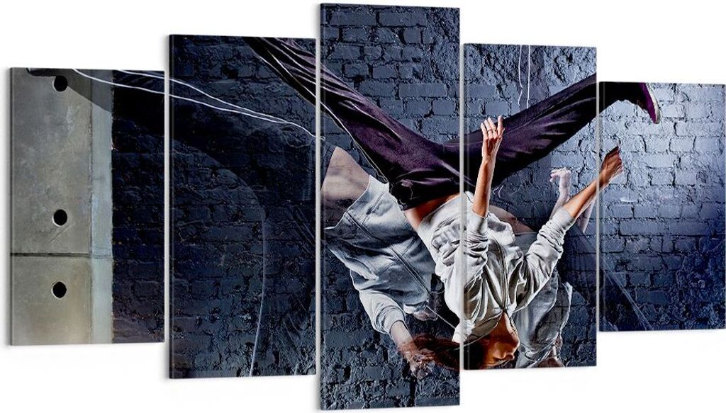 Bild auf Leinwand - Leinwandbild - Tänzer Mode Flip Mädchen Produktbild 