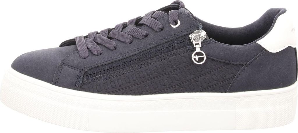 Tamaris Damen Sneaker Plateau Reißverschluss Blau 41 EU