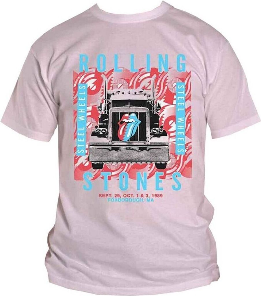 The Rolling Stones - "Steel Wheels" T-Shirt für Herren/Damen Uni RO3340 (M) (Weiß)
