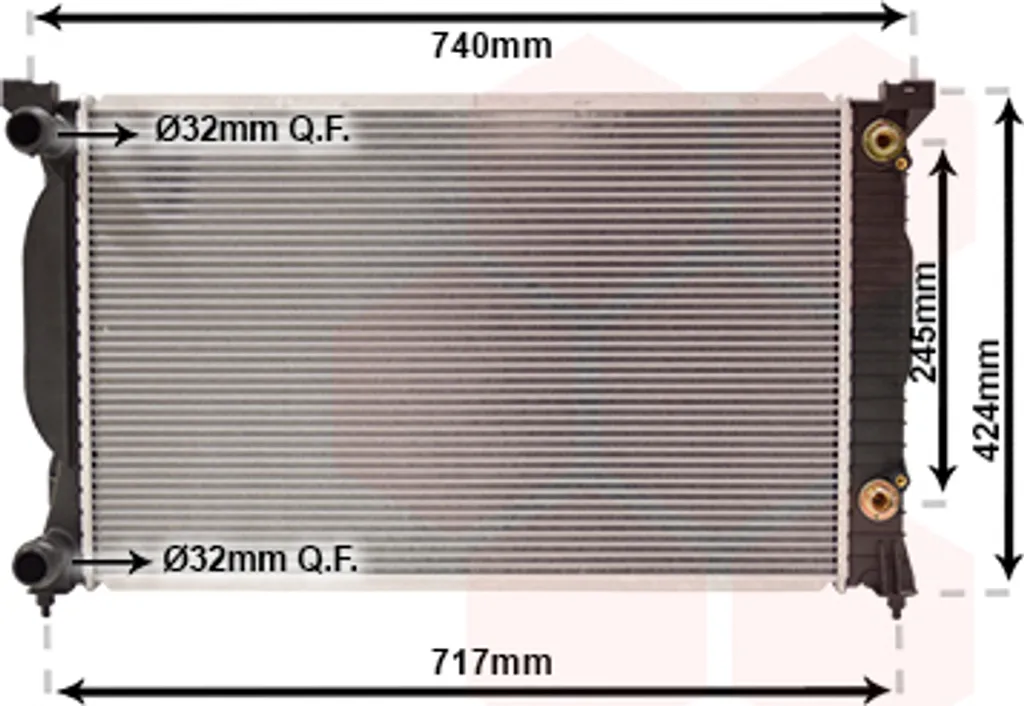 Radiateur pour boîte automatique 2.0i 20V et 1.9TDi de rechange