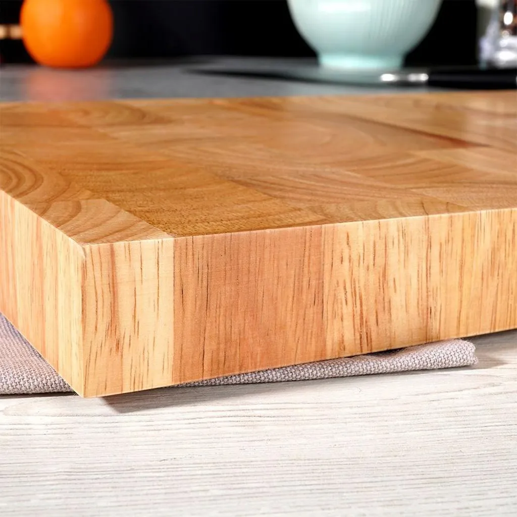 Tagliere Professionale Legno Massiccio con Maniglie - Alta Cucina - 7