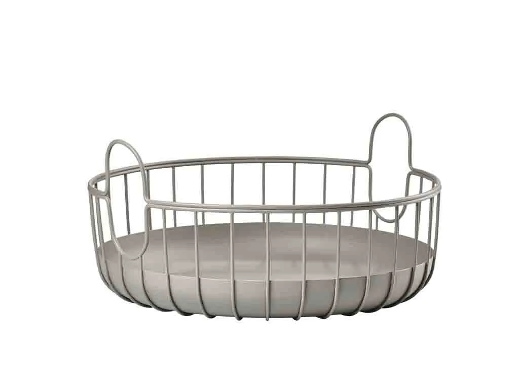 Corbeille de Rangement Inu Zone Denmark 38 cm - Accessoire Déco Salon Taupe