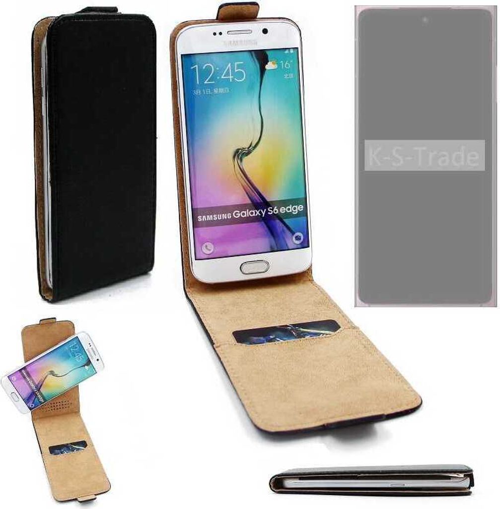 K-S-Trade Schutzhülle Handyhülle kompatibel mit HMD Skyline Flipstyle 360° Smartphone Tasche, schwarz, Case Flip cover