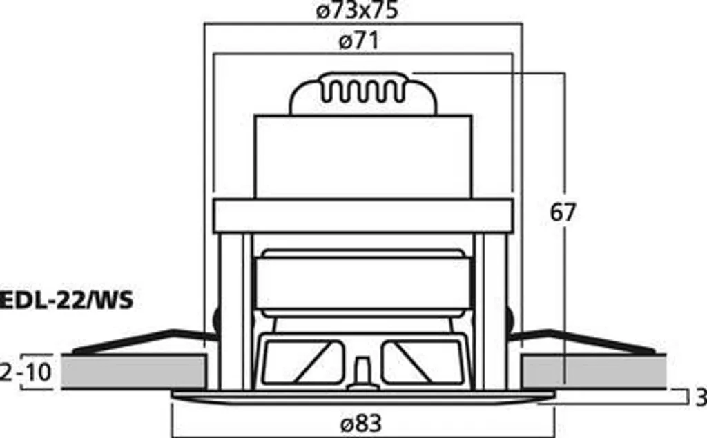 MONACOR EDL-22/WS Haut-parleur 100V Compact à Haute Intelligibilité - 2