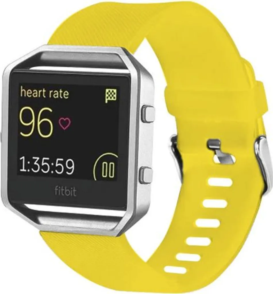 Cinturino Silicone Giallo Fitbit Blaze - Ricambio Sportivo Alta Qualità