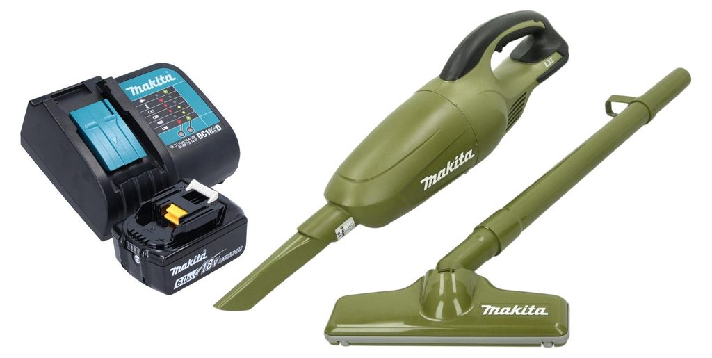 Makita DCL 180 SGO Aspirateur à batterie 18 V 0,65 l Olive Image du produit 