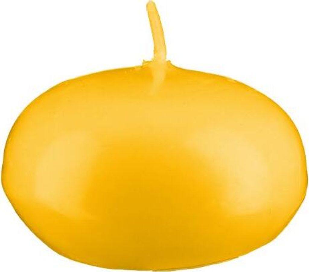 Schwimmkerzen Goldgelb Ø 42 x 26 mm, 8 Stück